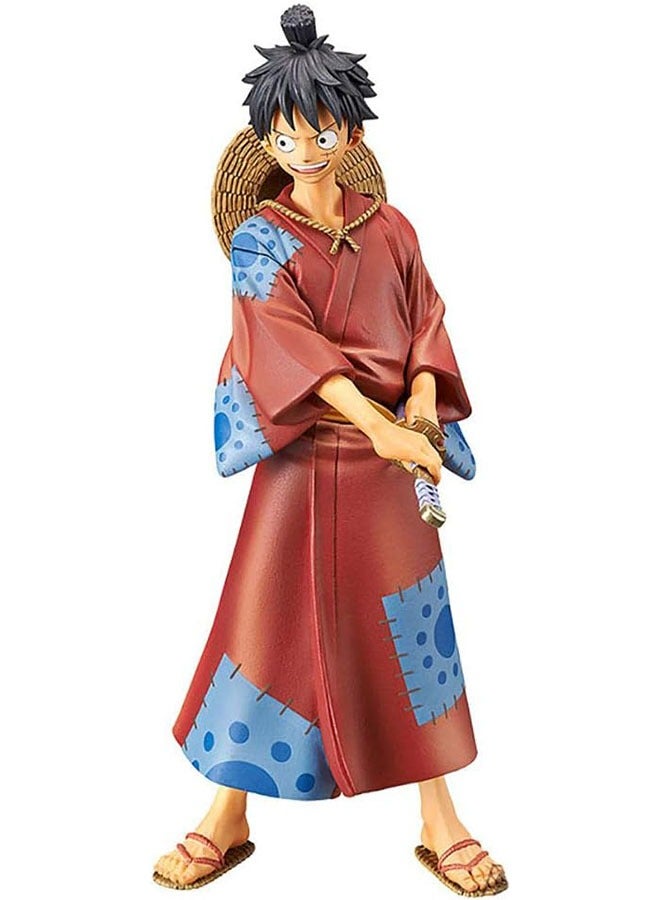 Halamodo One Piece - Standing Red Kimono Luffy Figure Model, Doll Decoration, Trendy Collectible Toy, Birthday Gift For Boys Girls, 18 cm - Image 1
