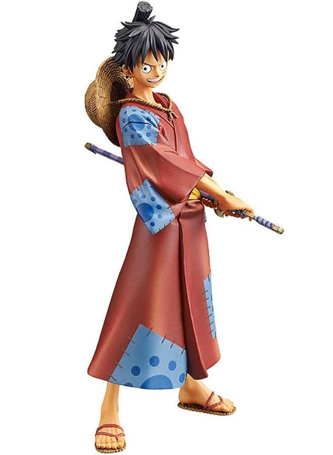 Halamodo One Piece - Standing Red Kimono Luffy Figure Model, Doll Decoration, Trendy Collectible Toy, Birthday Gift For Boys Girls, 18 cm - Image 2