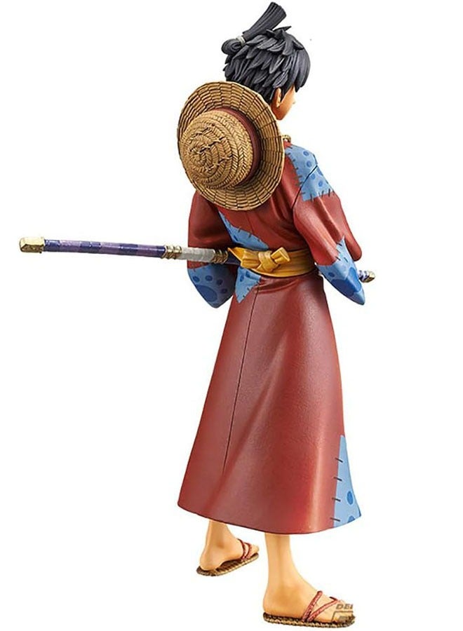 Halamodo One Piece - Standing Red Kimono Luffy Figure Model, Doll Decoration, Trendy Collectible Toy, Birthday Gift For Boys Girls, 18 cm - Image 4