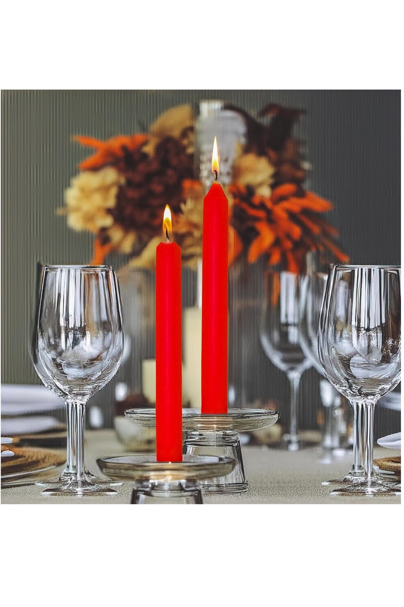 Set Of 5 Scented Candle Red 19.5x2cm - Image 4