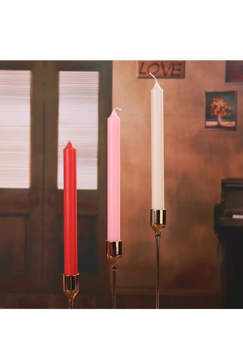 Set Of 5 Scented Candle Red 19.5x2cm - Image 2