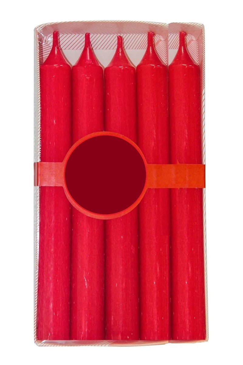 Set Of 5 Scented Candle Red 19.5x2cm - Image 3