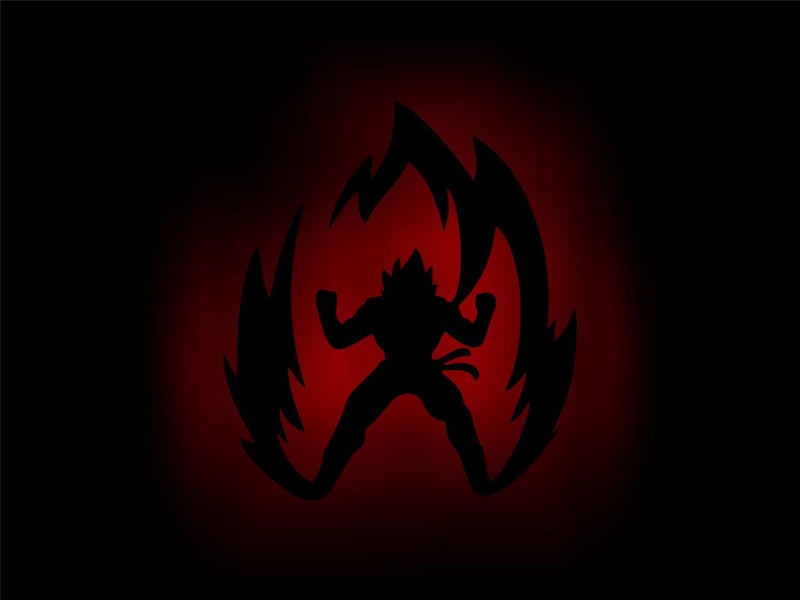 Litup_store Anime Backlit LED Logo Wall Dcor Anime Lovers Kids Room DBZ Fans Home Wall Decor MultiColoured 12x12 Inch - Image 1