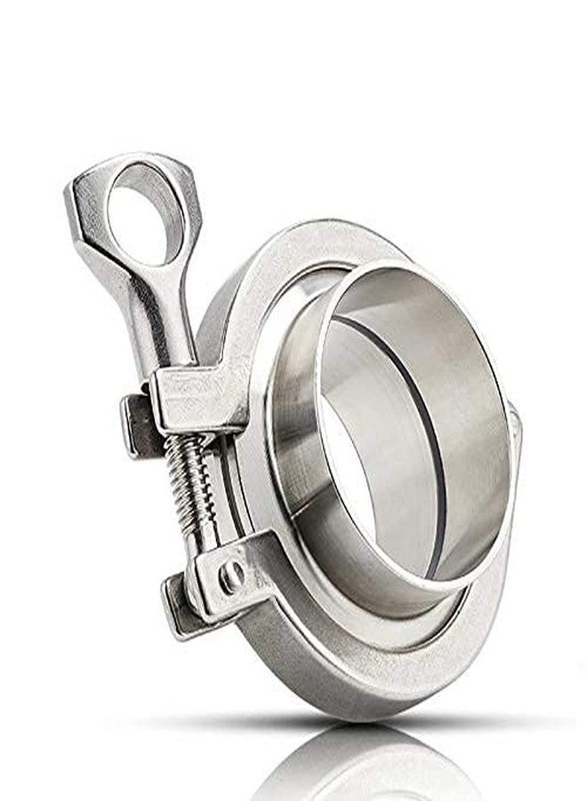 beduan وصلات أنابيب صحية من الفولاذ المقاوم للصدأ من نوع Beduan Tri Clamp (حلقة لحام + مشبك ثلاثي + حشية سيليكون) (3/4 بوصة، قطر الأنبوب الخارجي 19 مم) - Image 1