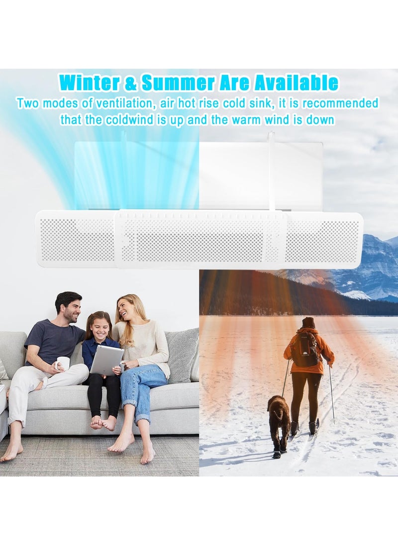 Yakiter - Adjustable Air Conditioner Deflector, Adjustable AC Air Deflector Suitable for Split Air Conditioners,Anti-Blast/Anti-Direct Blowing Baffle Windshield for Home,Mini-Split - Image 1