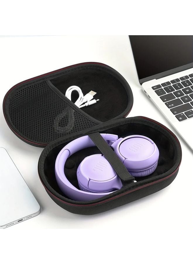 JBL Tune 500BT 510BT Headphone Hard Case Black Travel Protective Storage Bag - Image 4