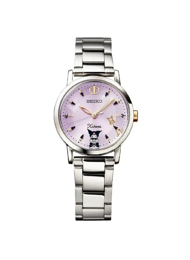 سيكو Seiko x Kuromi 20th Anniversary Limited Edition Women's Watch, 34.8 mm Purple Dial, Stainless Steel Case & Bracelet, 100 m WR - Image 2