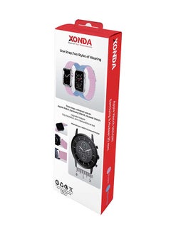 Xonda Band Double Face Apple Watch 38/40/41MM  Samsung  Huawei 20 Light Purple Blue Fog  - Image 2