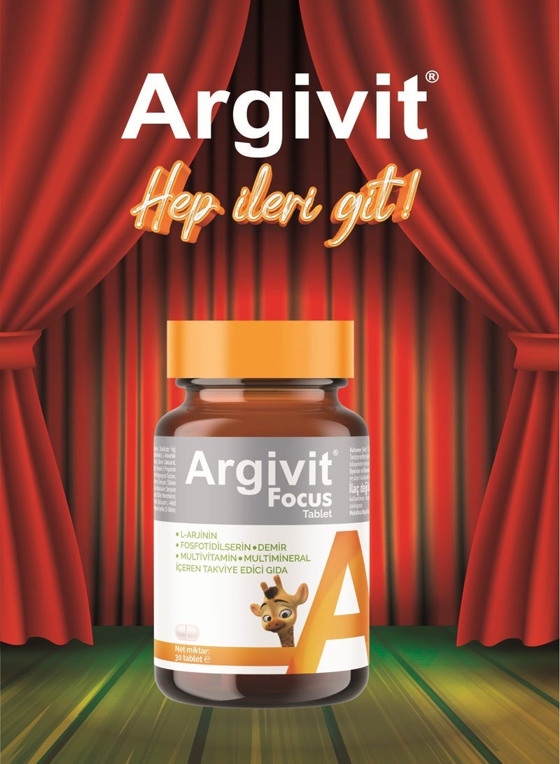 Argivit Focus Multivitamin to Increase Height and Concentration  30 Tablets - Image 3