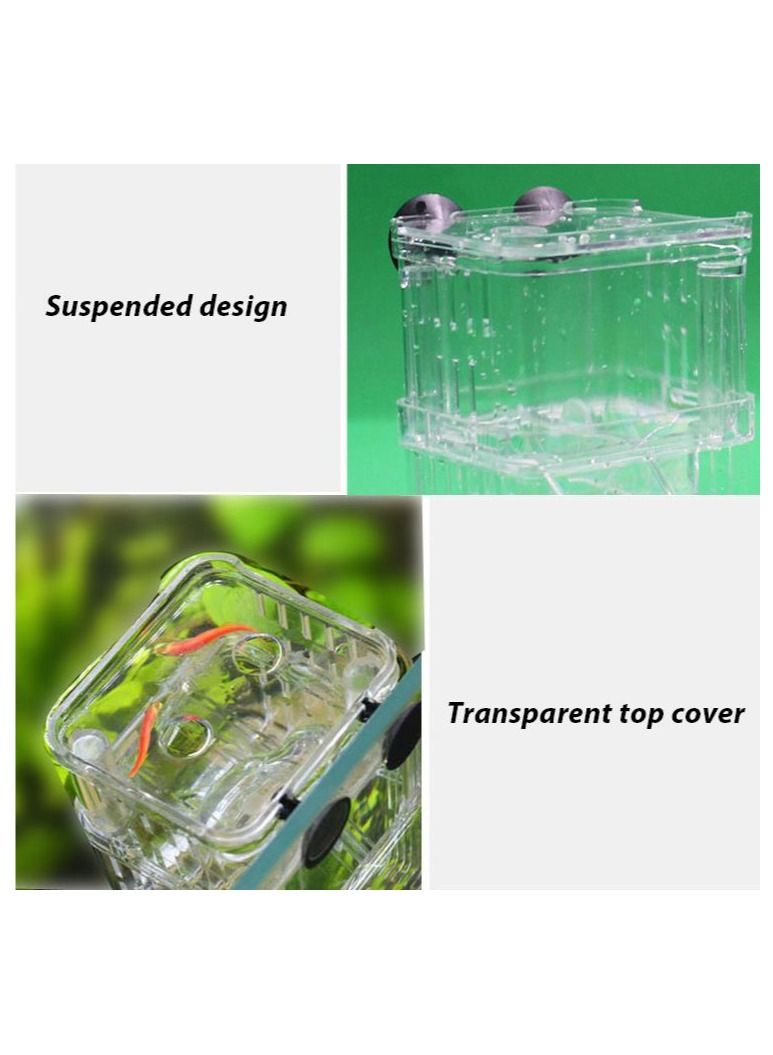 صندوق تربية غوبي متعدد الوظائف لخزان الأسماك صندوق عزل أكريليك - Image 3