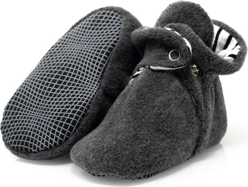 Ella Bonna Non-Slip Sole Booties for Girls and Boys Baby Slippers Home Boots  - Image 1