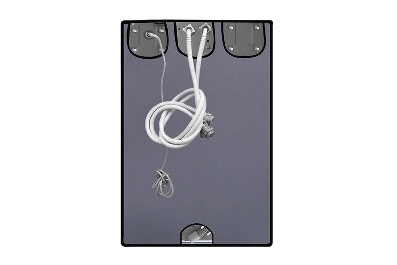 Wings Star Polyester Front Load Washing Machine Cover Suitable For Bosch 5.5 Kg, 6 Kg (50X63X81 Cms, Grey) - Image 3