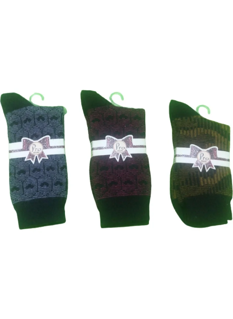 PRO 3 Pairs of Seamless Terry Wool Socks