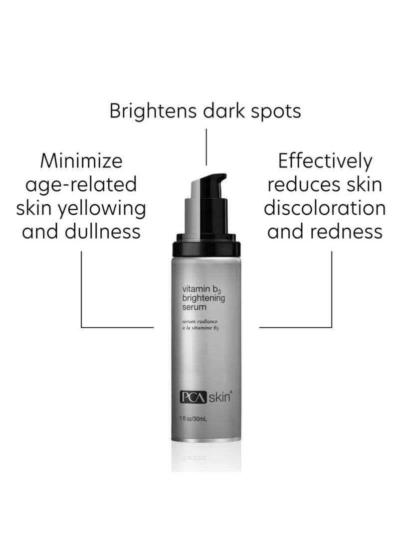 PCA SKIN Vitamin B3 Brightening Serum, Anti Aging Serum for Dark Spots and Skin Discoloration, Made with Hydrating Niacinamide and Antioxidants, Helps Minimize Redness and Uneven Skin Tones, 1.0 Pump