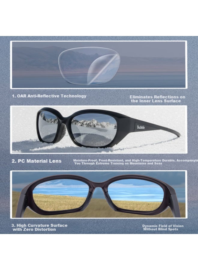 Bubble Polarized Sports Sungl For Cycling, Mountaineering, Running Outdoor Protective Eyewear - Peregrine Mist - Image 5