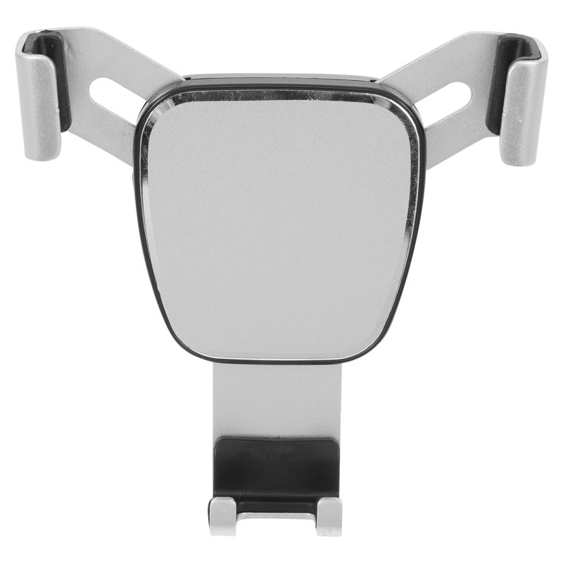 Silver Aluminum Alloy Car Vent Phone Holder Mount Bracket For Navigation Dashboard - Image 2