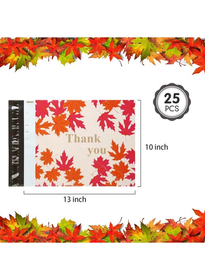 Kesote Fall Poly Mailers 10X13 Self Seal, Thank You Poly Mailers Plastic Shipping Mailing Packaging Bags, Set Of 25  - Image 2