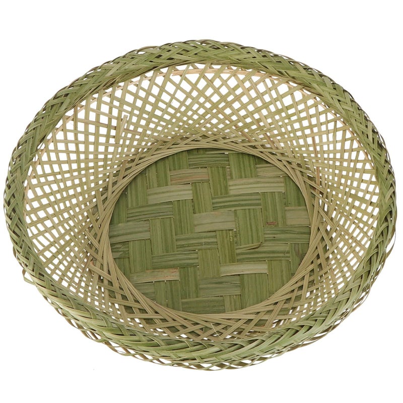 Natural Woven Bread Basket Handmade Kitchen Storage Container Fruit Serving Basket - Image 2