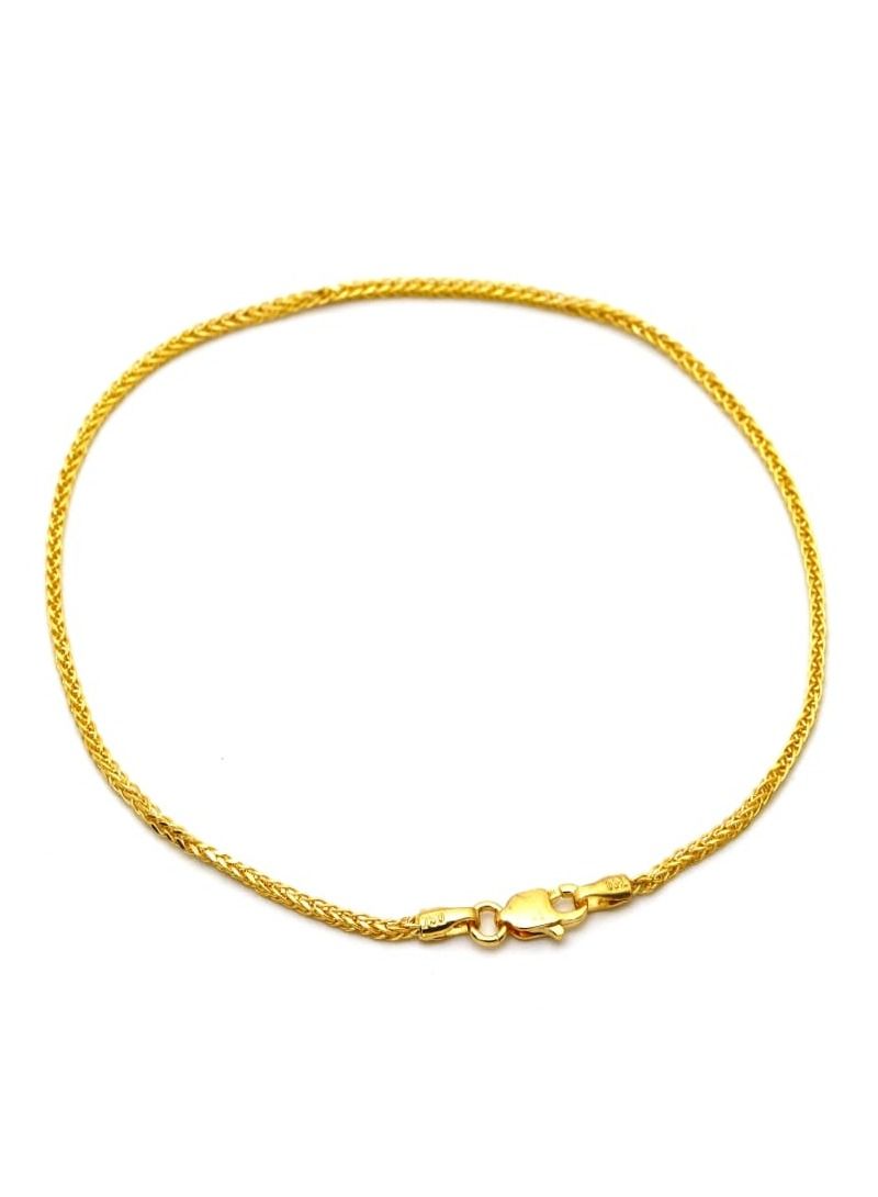 Gold Zone Real Gold Wide Wheat Bracelet HSPRTDK 4170 BR1468 - Image 1
