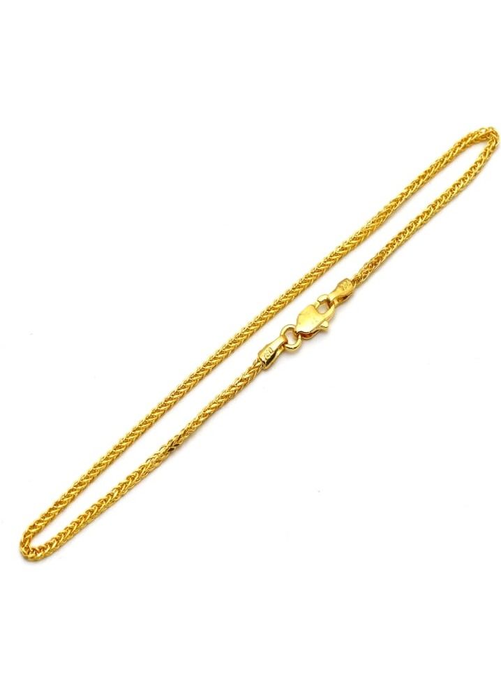 Gold Zone Real Gold Wide Wheat Bracelet HSPRTDK 4170 BR1468 - Image 5