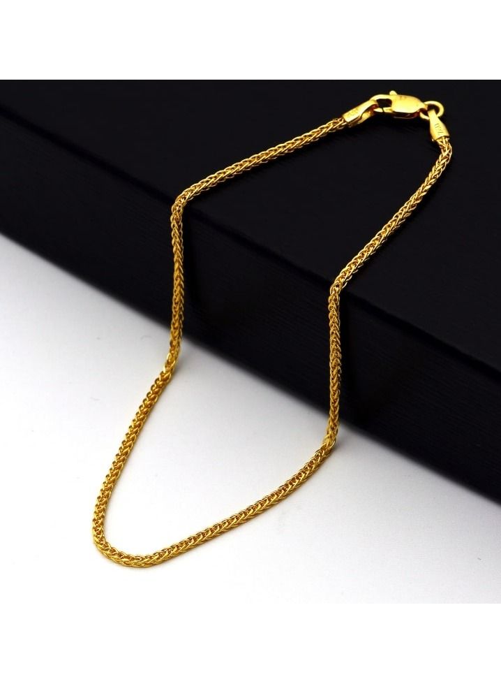 Gold Zone Real Gold Wide Wheat Bracelet HSPRTDK 4170 BR1468 - Image 4