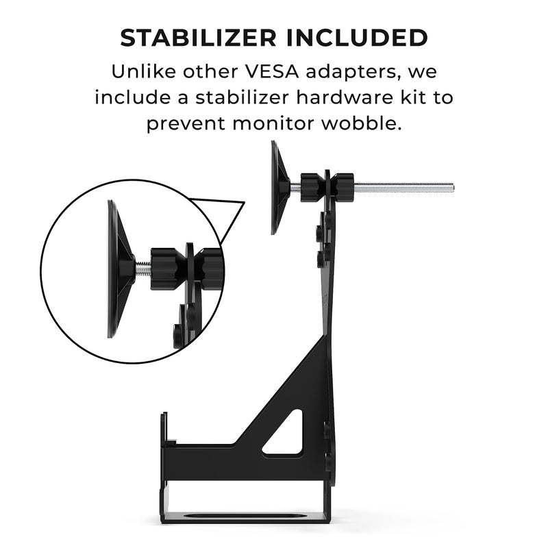 HumanCentric محول حامل VESA من HumanCentric، متوافق مع شاشة Acer R240HY bidx، R221Q، R271، SB220Q، R241Y، RT240Y، RT270، SA220Q، SA230 bi، SA240Y، SA270 Bbix، SB230، SB240Y - Image 4