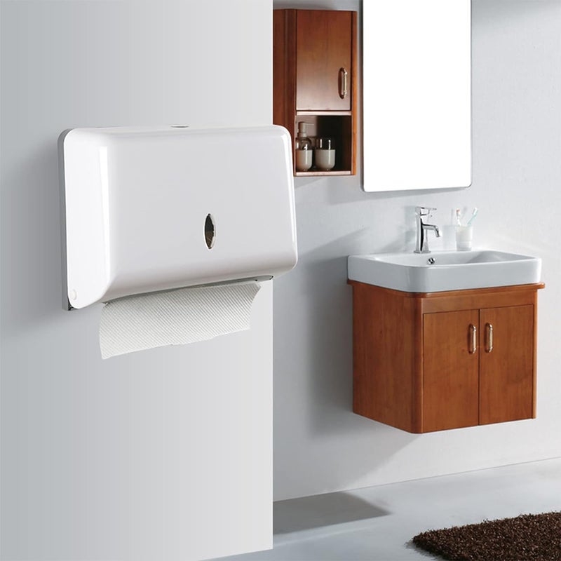 Tobefort Touchless Paper Towel Dispenser Wall Mount  No Drilling Waterproof/Dustproof Multifold Tissue Holder For Home Kitchen Office Bathroom Toilet - Image 2