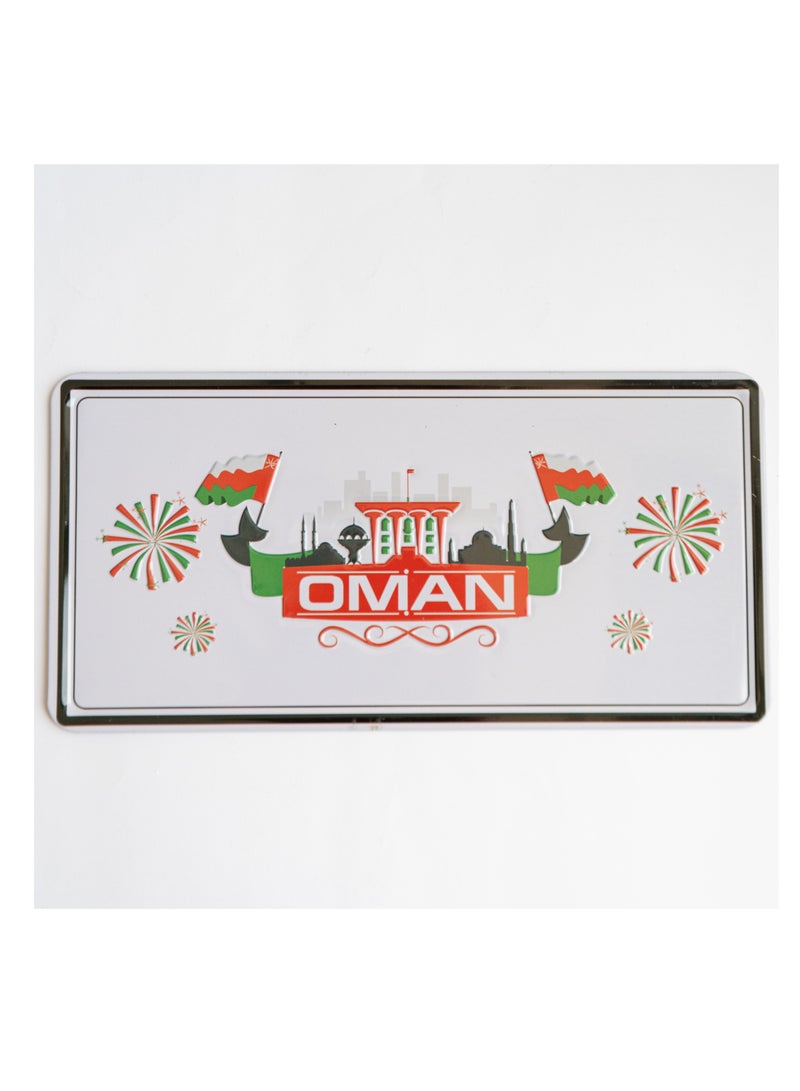 971MEDIA Oman Celebration Metal Sign For Home, Kitchen, Cafes, Walls - Image 1