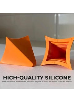 General Silicone Sewing Tools, 2 Piece Silicone Caulking Tools, Bathroom Portable Adhesive Waste Scraper Seam Repair Tool Kit  - Image 3