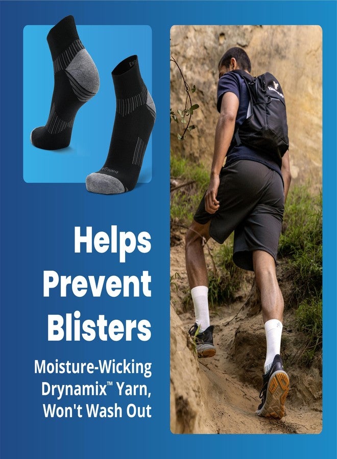 Balega Enduro Arch Support Performance Crew Athletic Running Socks for Men and Women (1 Pair), Black, Medium - Image 3