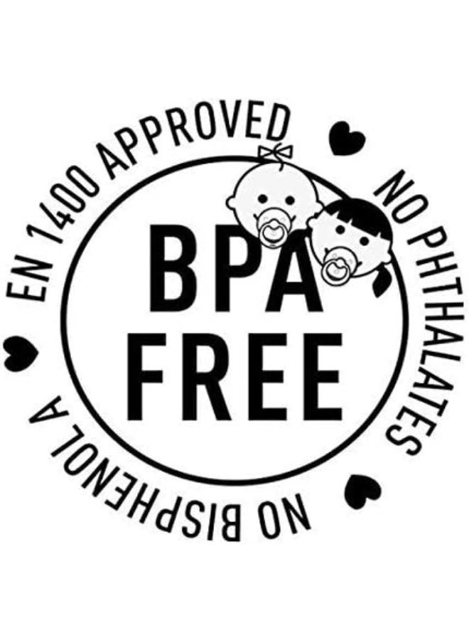 BIBS Pacifiers Colour Collection | Natural Rubber Baby Pacifier | Set of 2 BPA-Free Soothers | Made in Denmark | 18+ Months (Pack of 2) | Blush Night - Image 3