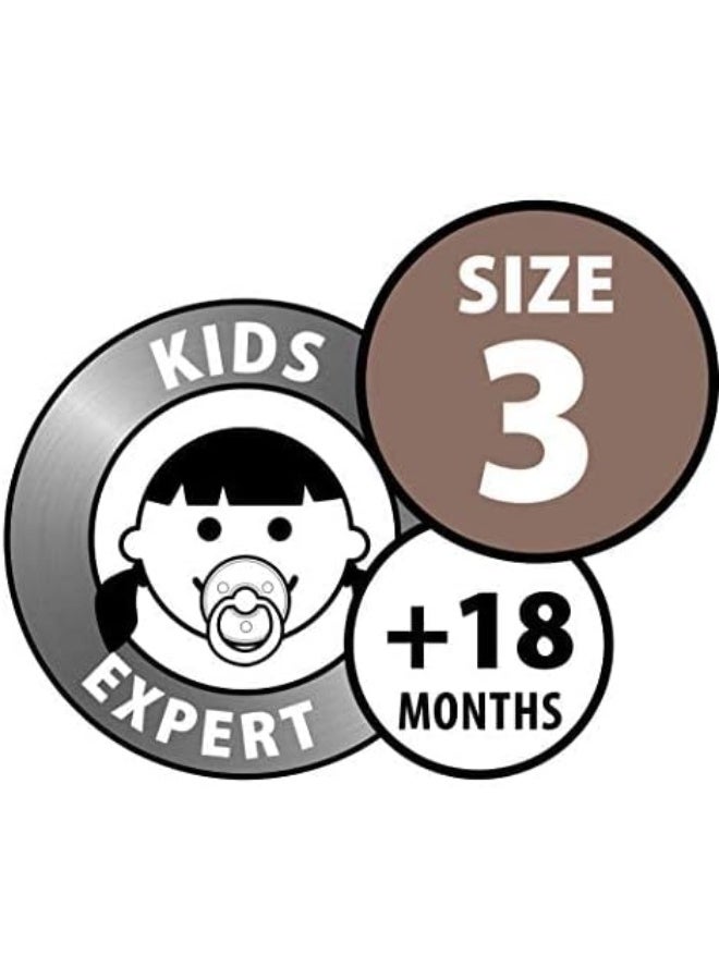 BIBS Pacifiers Colour Collection | Natural Rubber Baby Pacifier | Set of 2 BPA-Free Soothers | Made in Denmark | 18+ Months (Pack of 2) | Blush Night - Image 4