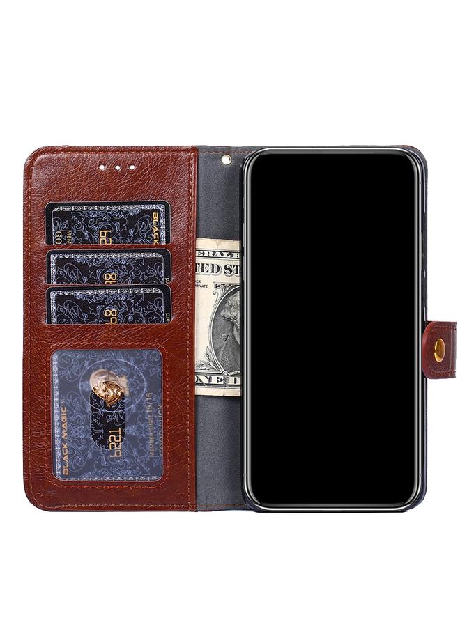 اس-توب جراب لهاتف Samsung Galaxy F52 5G مصنوع من جلد البولي يوريثان الحراري مع حامل وفتحة للبطاقات ومحفظة وحبل تثبيت. ... - Image 4