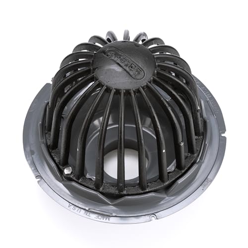 Oatey 78023 PVC Roof Drain with Cast Iron Dome, 3-Inch, Black - Image 2