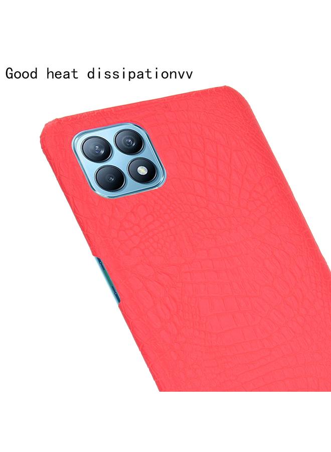 اس-توب جراب لهاتف OPPO Reno4 SE مقاوم للصدمات من جلد التمساح PC + جراب PU - Image 5