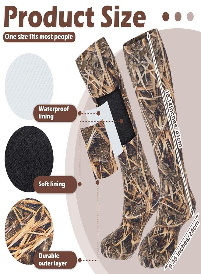 Cutecrop Men Waterproof Duck Hunting Gear Wader Sock Breathable Waterfowl Fishing Knee-high for Outdoor Winter Duck Hunting(XL) - Image 2