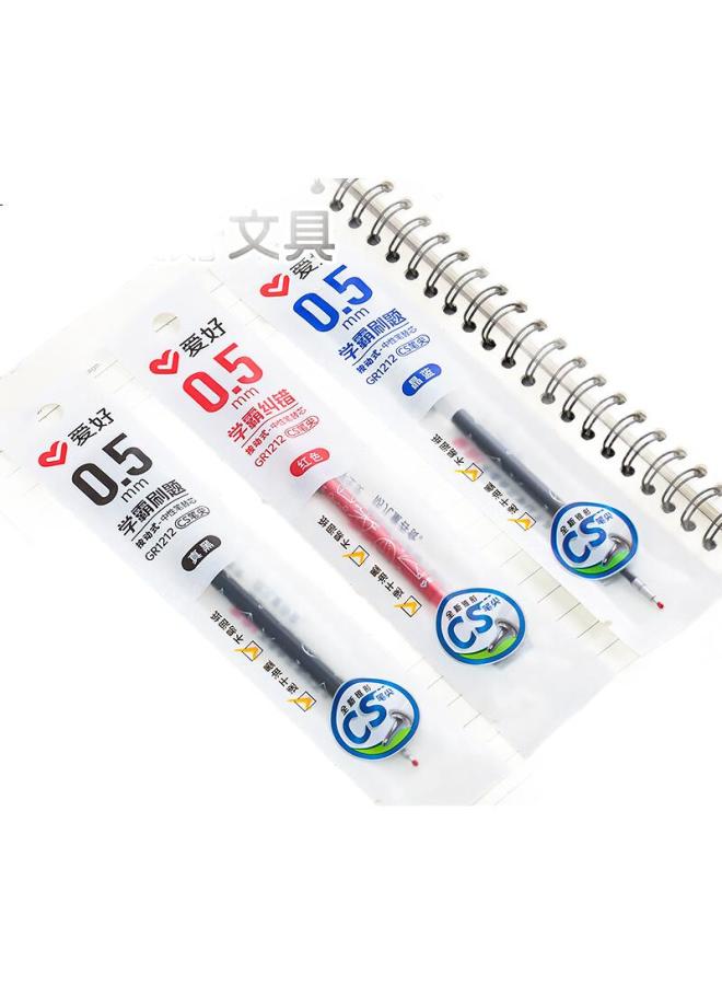 Aihao (Aihao) Click Pen Refills 0.5Mm Quick-Drying Brush Pen Replacement Refills Red 20Pcs/Box Gr1212 - Image 3