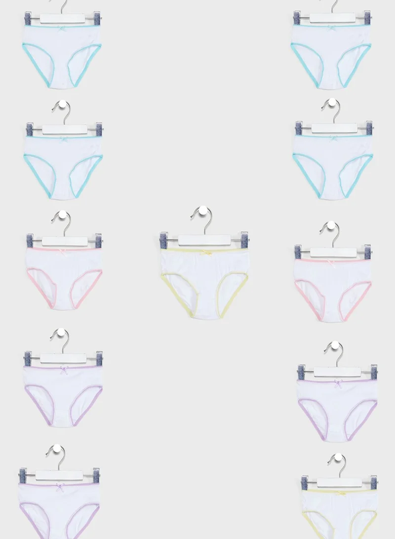 MINOTI Kids 10 Pack Assorted Knicker