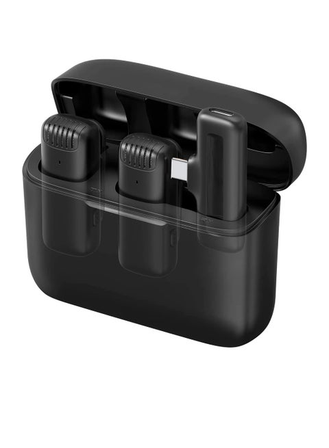 Wireless Microphone, Portable Audio Video Receiver Mini Mic With Charger Case, Sturdy And Durable Portable Mic For Android Phones Tablet Computer, ( Type C)