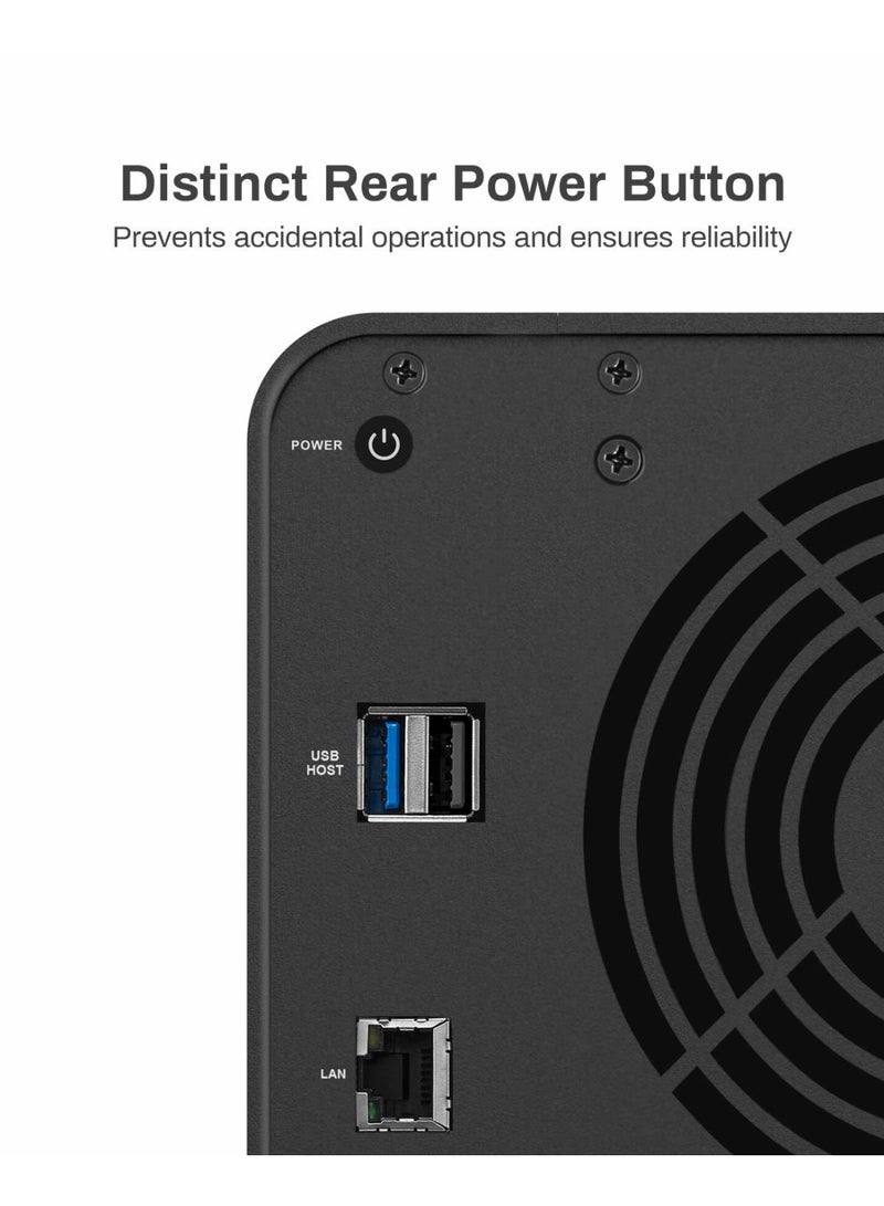 TERRAMASTER TERRAMASTER F4-212 4 Bay NAS - Quad Core CPU, 2GB DDR4 RAM, Network Attached Storage Personal Cloud with Rich Backup Solutions (Diskless) - Image 4