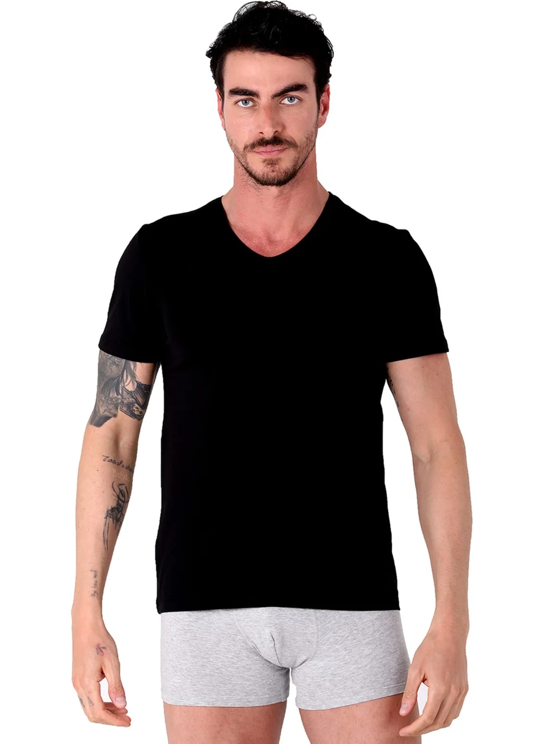 North Ice V Neck Tshirt Black