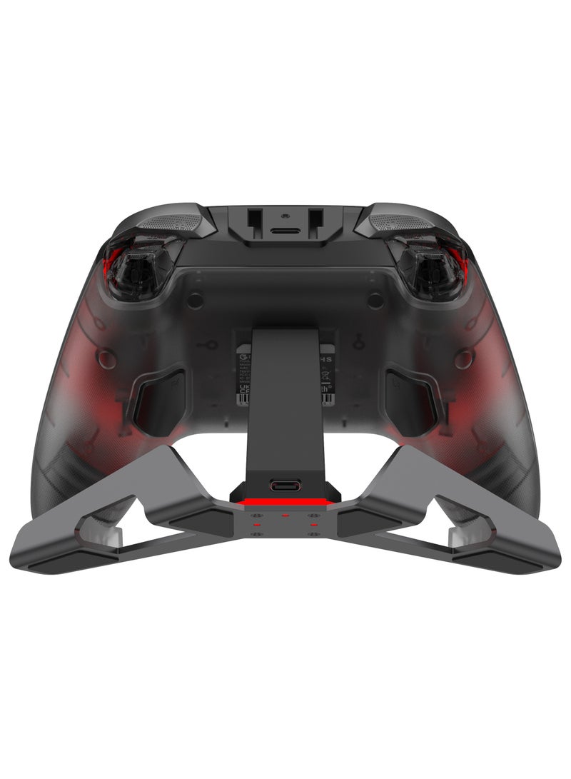 General Professional Gamepad GameSir Cyclone 2 Game Controller for PC / Steam / Switch / Android / iOS with RGB Lamp Wireless Audio Hall Linear Trigger and Micro Trigger Switch Six-Axis Gyroscope Aluminium Alloy Charging Dock  - Image 2