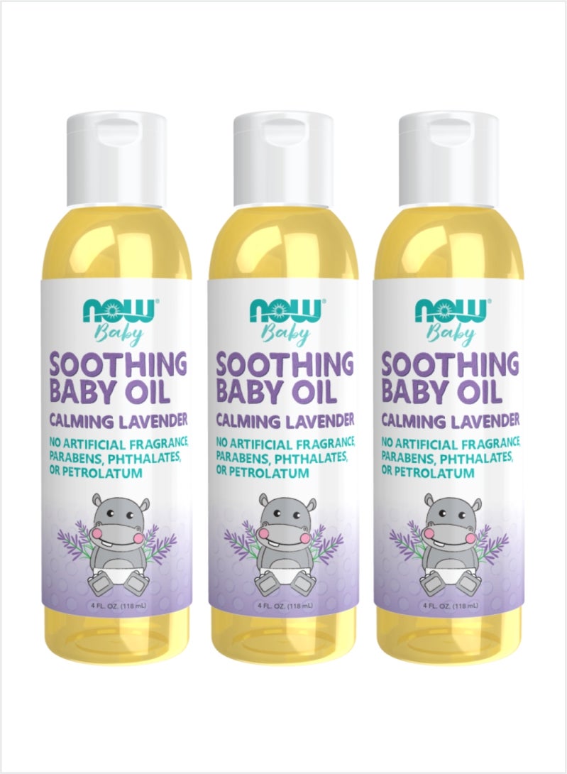 Now Essential Oils Soothing Baby Calming Lavender Oil – 118ml (Pack of 3)