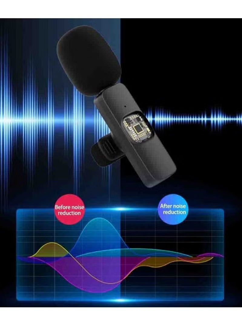 RATSAW Wireless Lavalier Microphone 2.4G Radio Noise Reduction For iPhone  - Image 3