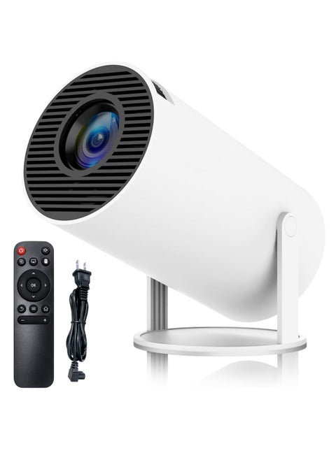 HY300 PRO Smart Projector Support 4K Mini Projector Auto Keystone Correction Portable Projector 280 ANSI 2.4 5G WiFi BT 5.0 130 Inch Screen 180 Degree Flip Home HD Video Projector Outdoor Projector Android 11 Compatible With TV Stick/HDMI/USB/PS5/iOS/PS4