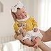 BABESIDE Full Body Silicone Reborn Baby Dolls 12 Inch Weight 3 lb Weighted Full Silicone RealisticNewborn Baby Doll Real Life Baby Dolls with Complete Accessories Gift Box - Image 3