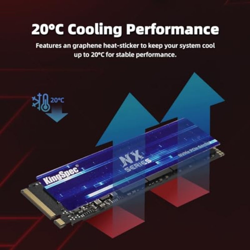 SSD، محرك أقراص الحالة الصلبة الداخلي M.2 2280 PCIe Gen3x4، سرعة قراءة تصل إلى 3500 ميجابايت/ثانية، فلاش NAND ثلاثي الأبعاد متوافق مع أجهزة الكمبيوتر المحمول وأجهزة الكمبيوتر المكتبية - Image 3