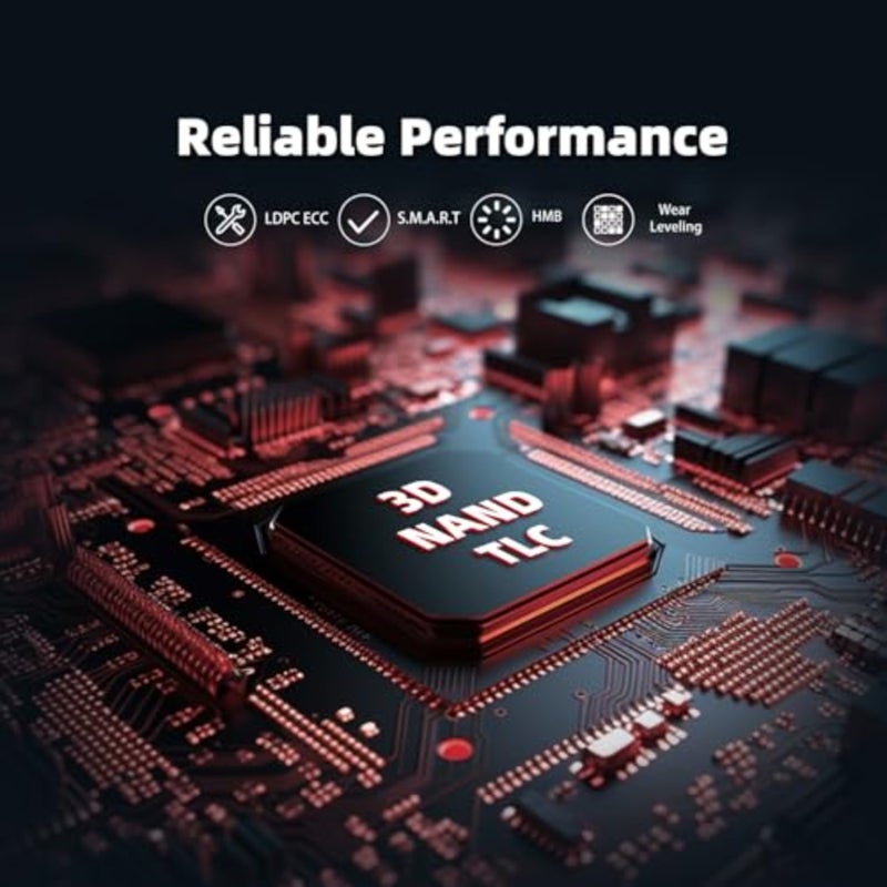 SSD، محرك أقراص الحالة الصلبة الداخلي M.2 2280 PCIe Gen3x4، سرعة قراءة تصل إلى 3500 ميجابايت/ثانية، فلاش NAND ثلاثي الأبعاد متوافق مع أجهزة الكمبيوتر المحمول وأجهزة الكمبيوتر المكتبية - Image 4