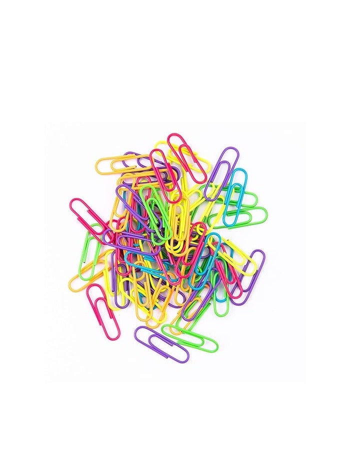 تيرابايت مشابك ورق صغيرة ملونة مطلية بالفينيل، 400 عبوة 29 مم حامل مشابك ورق صغيرة ملونة للمدرسة والمكتب - Image 4