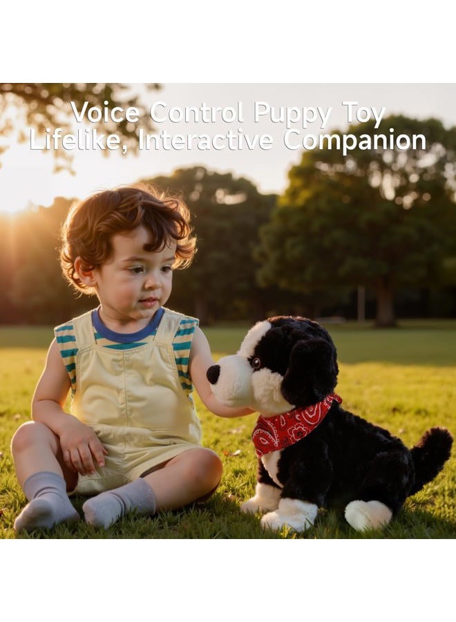 eJog Pup Electronic Interactive Plush Toy Dogs for Kids, Walking, Talking, Barking, Tail Wagging, Realistic Robot Puppy Toy, Voice Control Stuffed Animal Pet Toys for Children Ages 3+ - Image 2